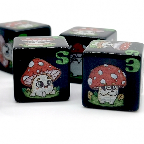 Print Mushroom D6 Dice
