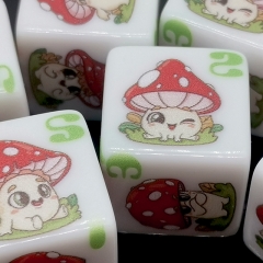 Print Mushroom D6 Dice