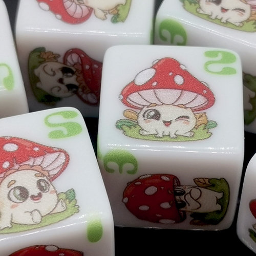 Print Mushroom D6 Dice