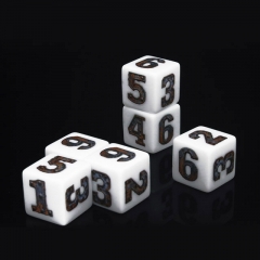 Print Metal Number Dice