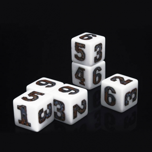 Print Metal Number Dice
