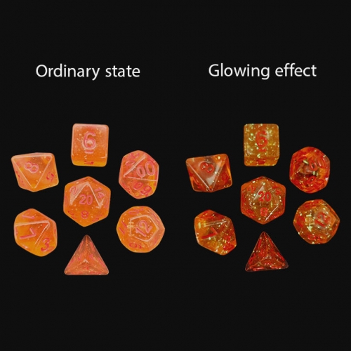Orange Glow Dots