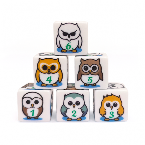 Print Owl D6 Dice