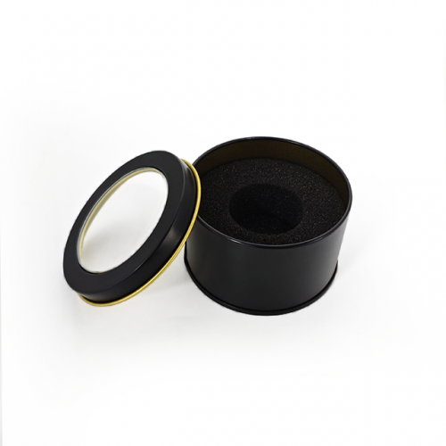 Circle  Black Tin