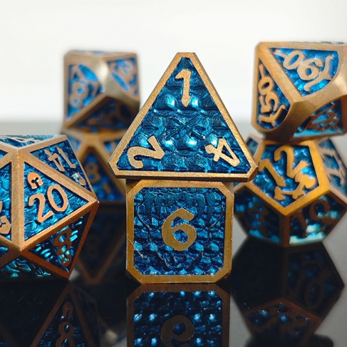 Dragon Scale Metal Dice