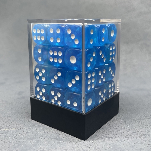 36 PCS 12mm Clear D6