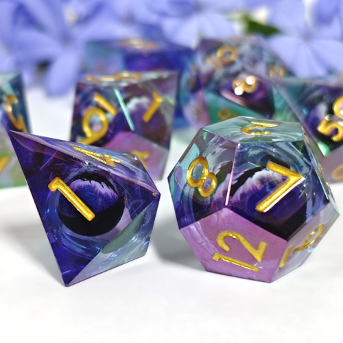 Electroplate  Rolling Eye Sharp Dice
