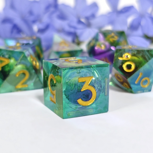 Electroplate  Rolling Eye Sharp Dice