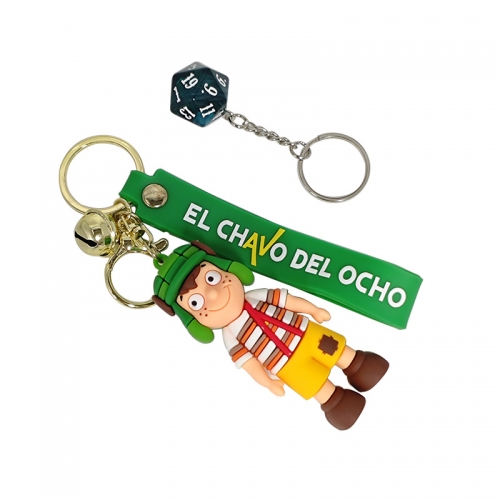 D20 and Cartoon  Keychain