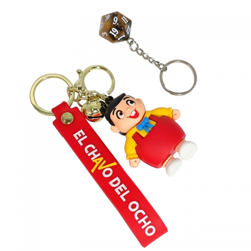 D20 and Cartoon  Keychain
