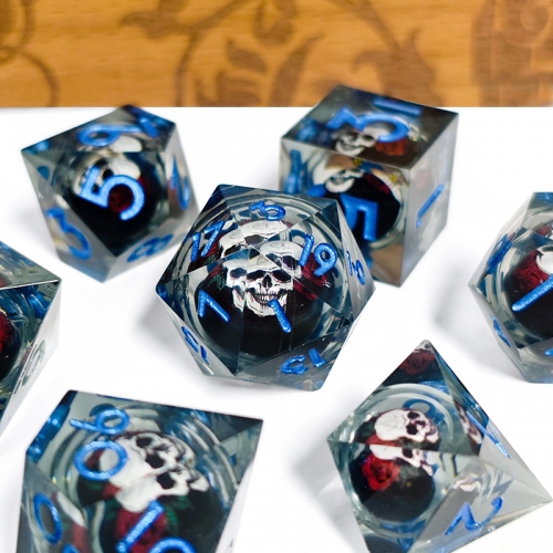 Rolling Skull Head Sharp Dice