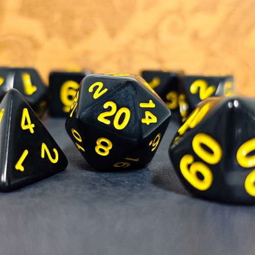 Black Stone(yellow ink)