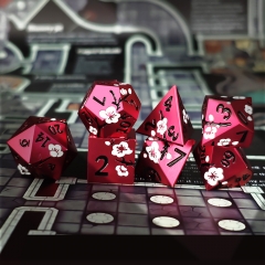 Flower Metal Dice