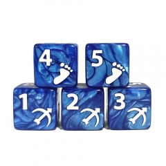 16MM Pearl D6 Dice