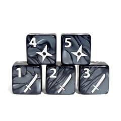 16MM Pearl D6 Dice
