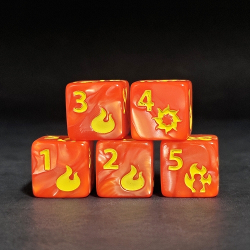 16MM Pearl D6 Dice