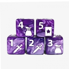16MM Pearl D6 Dice