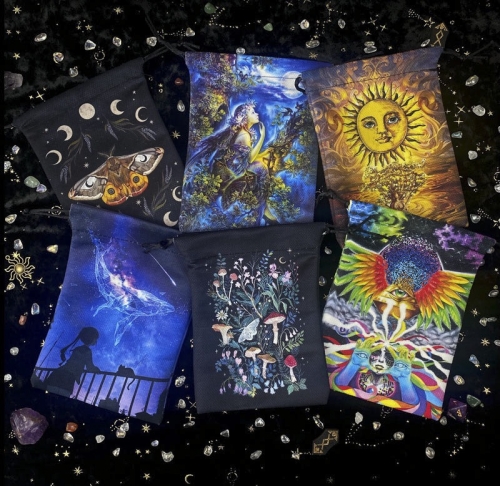 Velvet Dice Bag 7PCS Set