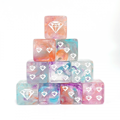 16MM Acrylic Swirl Diamond Pattern