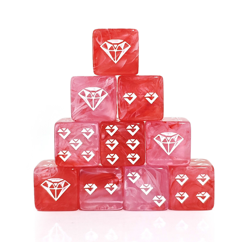 16MM Acrylic Swirl Diamond Pattern
