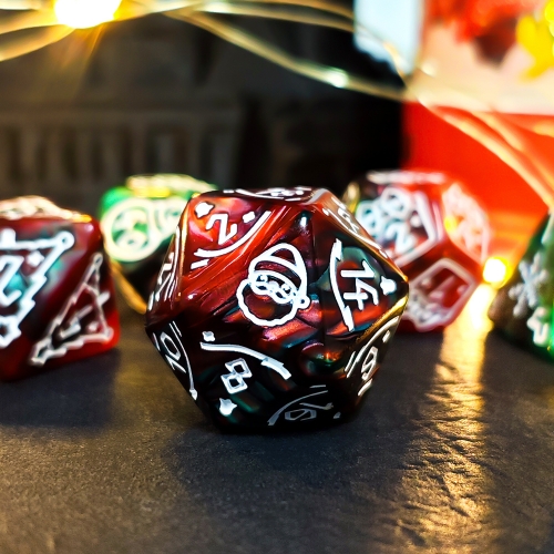Christmas-themed dice