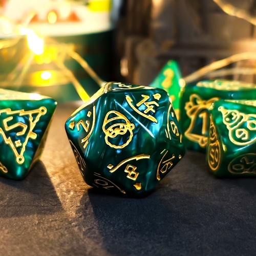 Christmas-themed dice