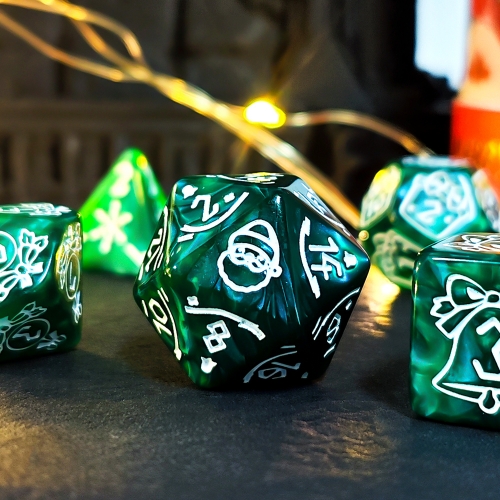 Christmas-themed dice
