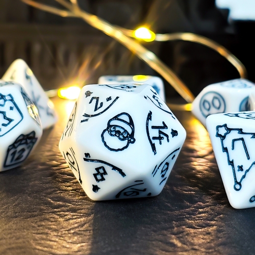 Christmas-themed dice