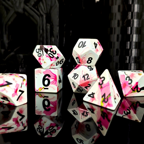 Printed Flower Sharp Dice