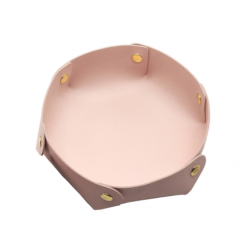 PU Leather Folding Hexagon Dice Tray