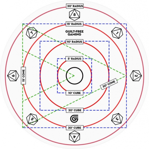 Acrylic AOE Spell Damage Template