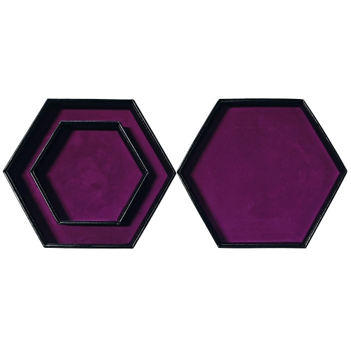 PU Leather Hexagon Dice Tray