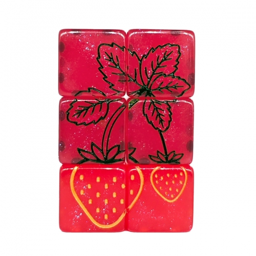 Strawberry  Dot Dice