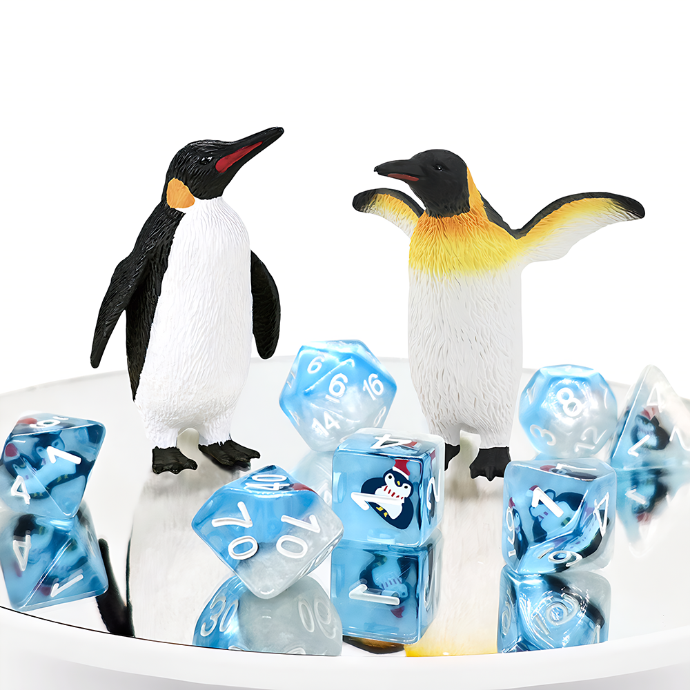 dice+A pair of penguins