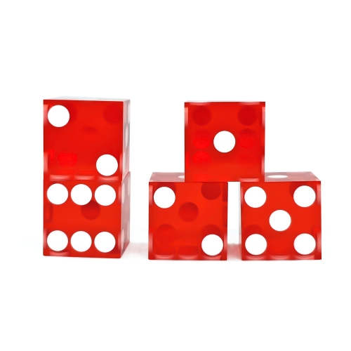 20MM Red Transparent D6