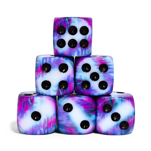 Brush Print 16MM D6 dice