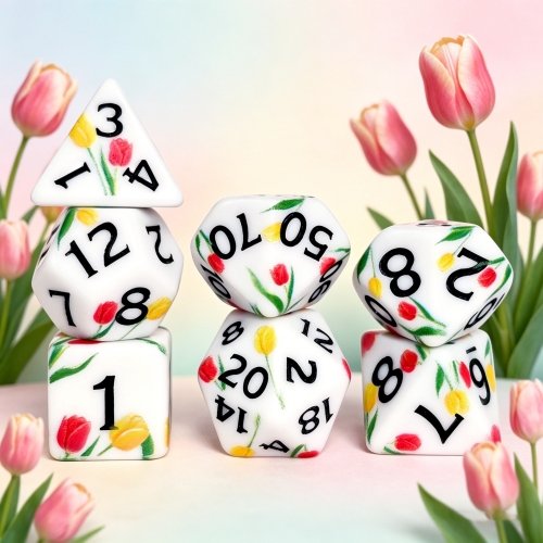Tulip Flower Dice