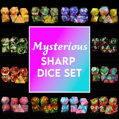 Random Surprise Mystery Sharp Edge Dice Set