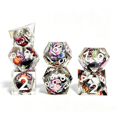Owl Sharp Edge Dice
