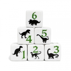 Print 16MM D6 Dinosaur Dice