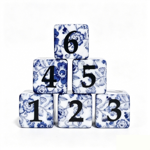 Print 16MM D6 Porcelain Dice