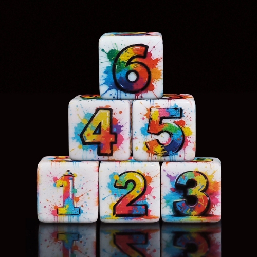 Print 16MM D6 Number Dice