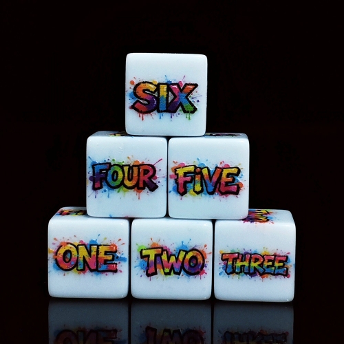 Print 16MM D6 Number Dice