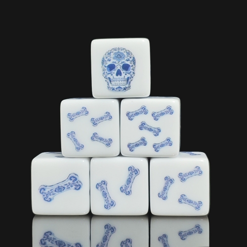 SKULL D6 DICE (16MM) 