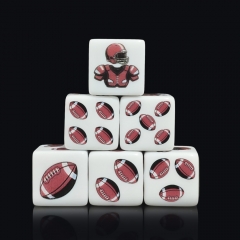 RUGBY D6 DICE (16MM) 