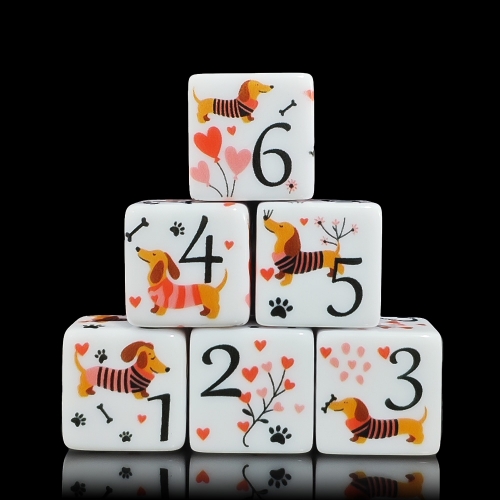 DOG D6 DICE (16MM) 