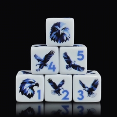 BLUE EAGLE D6 DICE (16MM) 