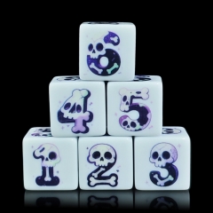 SKULL D6 DICE (16MM) 