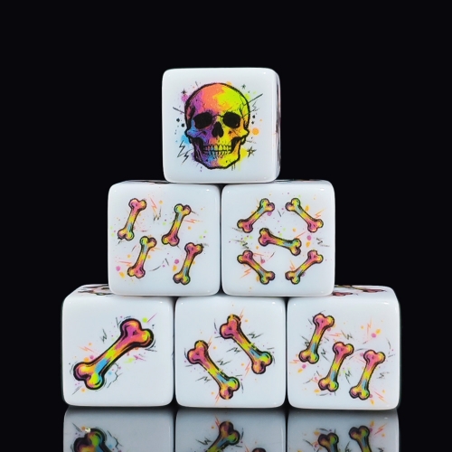 SKULL D6 DICE (16MM) 