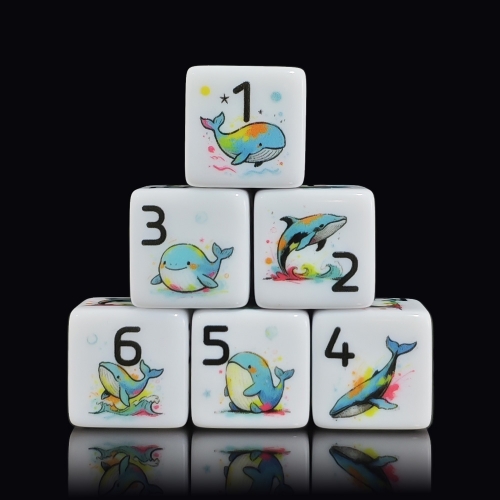 WHALE D6 DICE (16MM) 